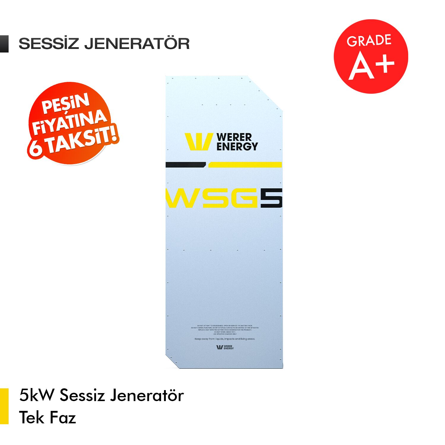 5kW Sessiz Jeneratör Tek Faz - Görsel 1