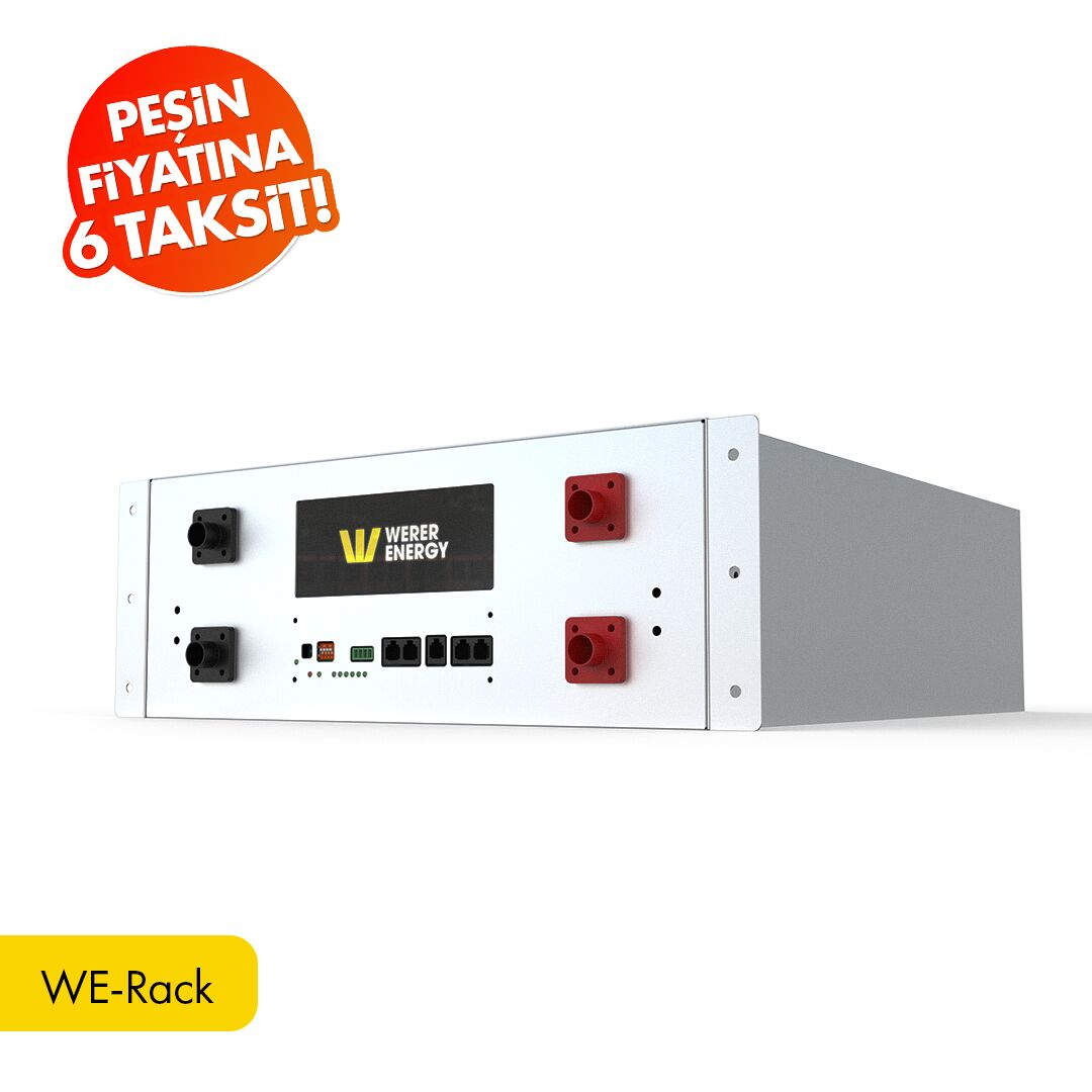 51,2V 100Ah - 5kWh LiFePO4 Rack Tipi Batarya/Akü - Görsel 1