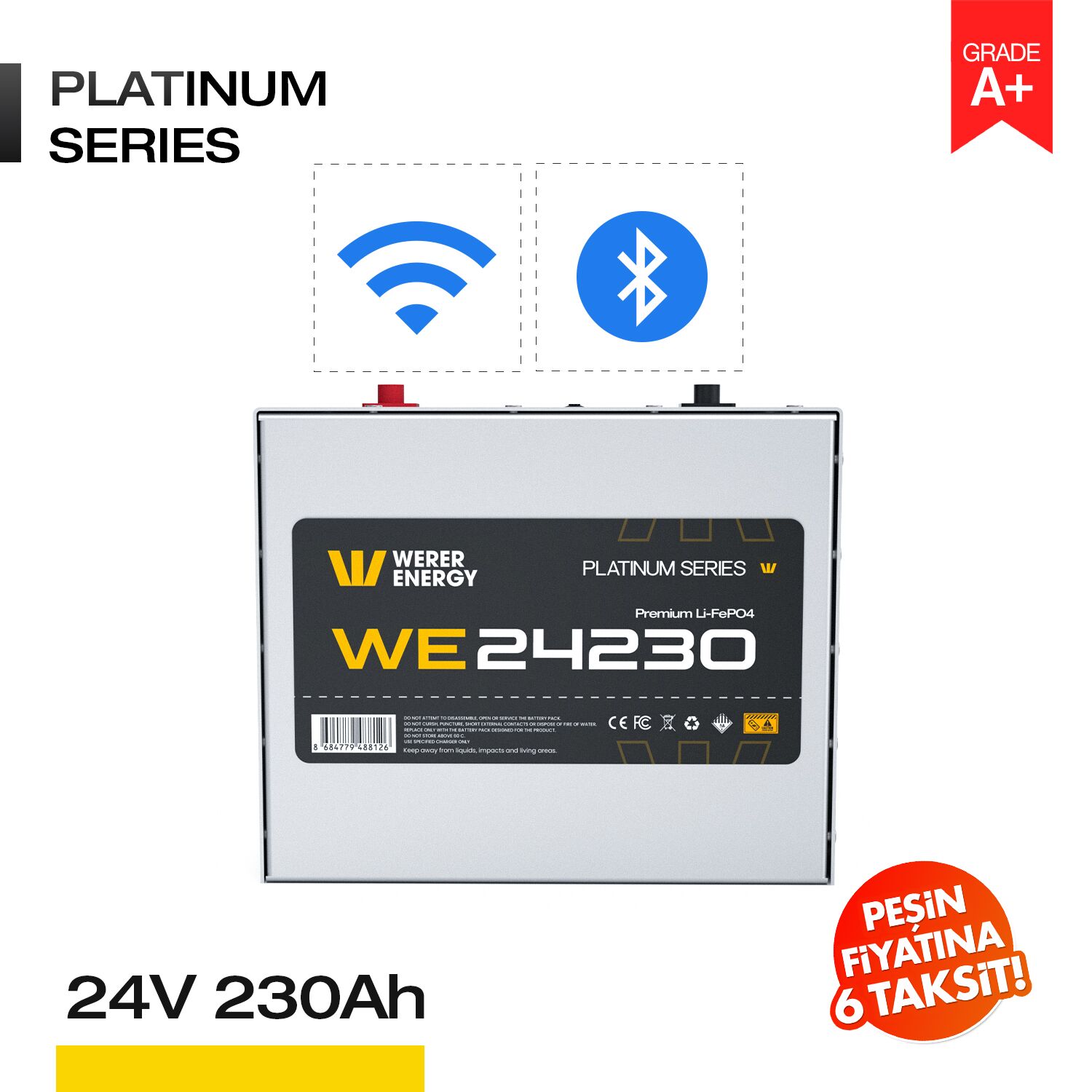 24230_BW 24V 230Ah LiFePO4 Akü - Bluetooth/Wifi - Görsel 1